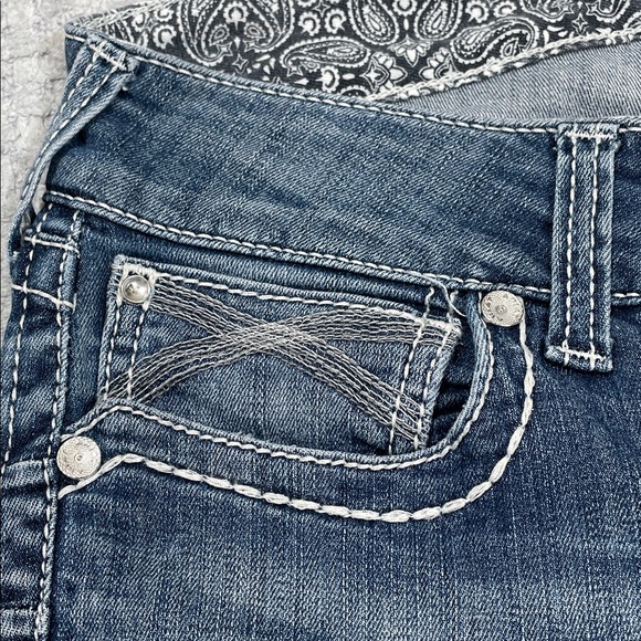 Women’s Ariat Real Riding Jean Whipstitch Bootcut Dresden Size 31R - Picture 7 of 13